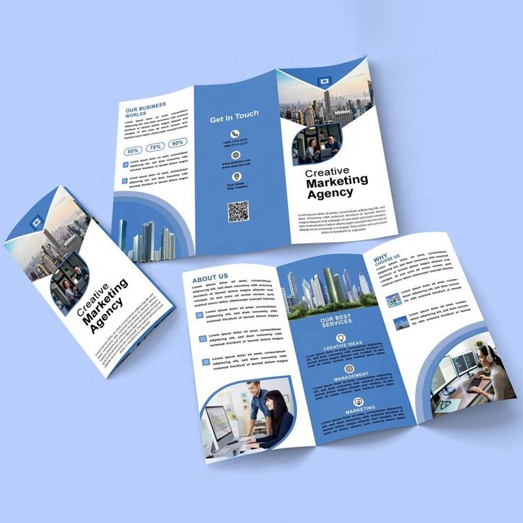 Commercial Flyer Printing - A3 A4 아트지 맞춤형 전단지 브로셔