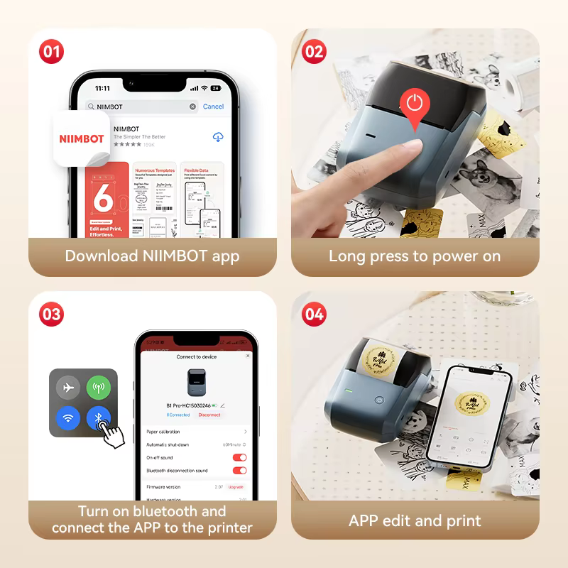 Niimbot B1/B1PRO 라벨 프린터 200/30 - Commercial Printing Network 리뷰 및 가격