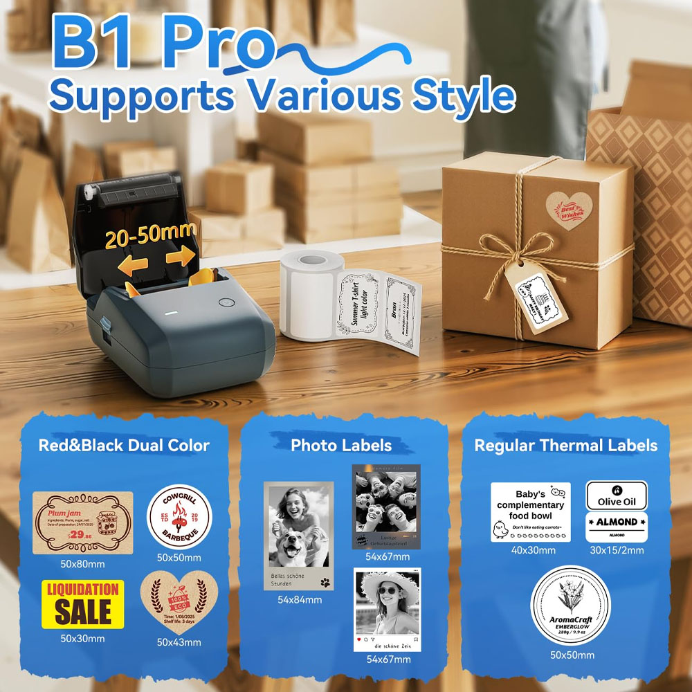 Niimbot B1/B1PRO 라벨 프린터 200/30 - Commercial Printing Network 리뷰 및 가격