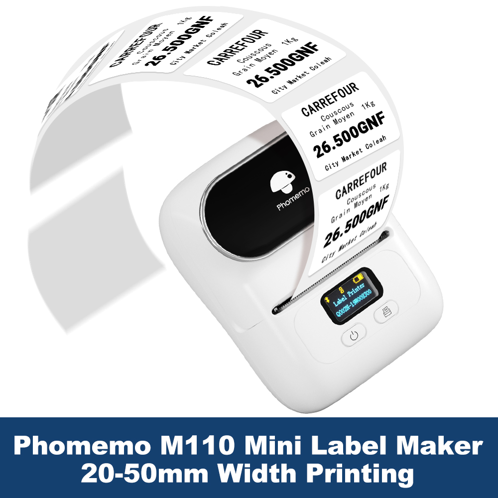 Phomemo 라벨 프린터 M110 라벨 메이커 주소, - Commercial Label Printing Machine 리뷰 및 가격