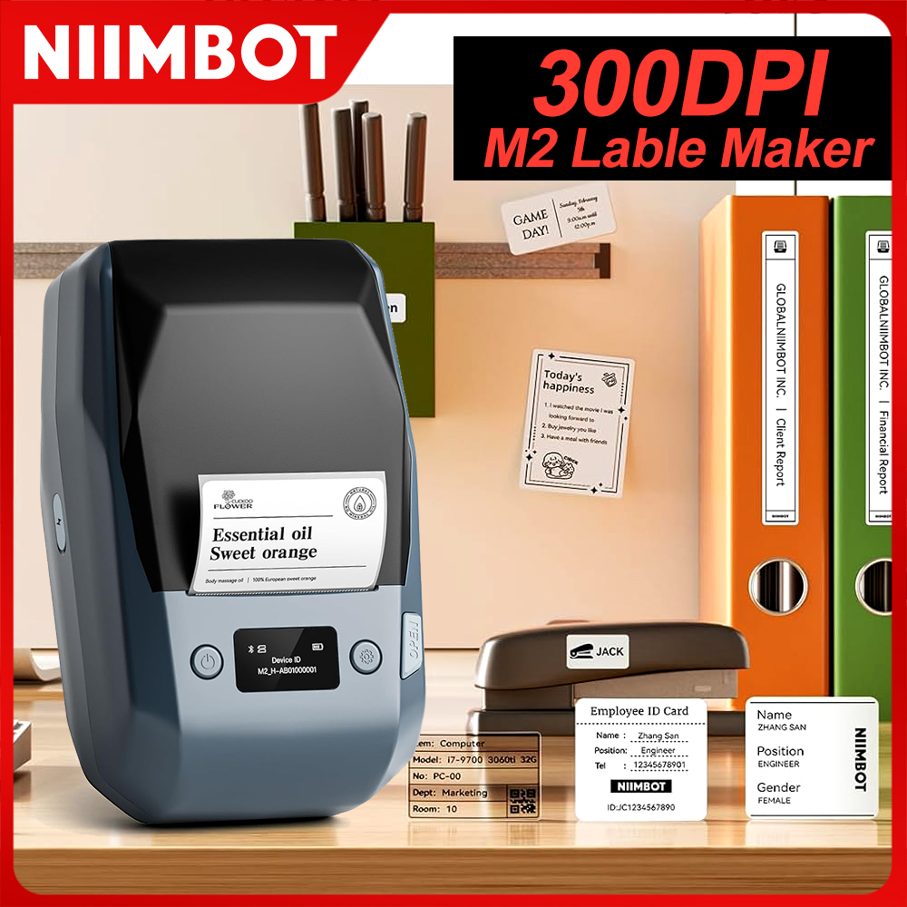 300DPI NIIMBOT M2 휴대용 열전사 라벨 프 - Commercial Label Printing Machine 리뷰 및 가격