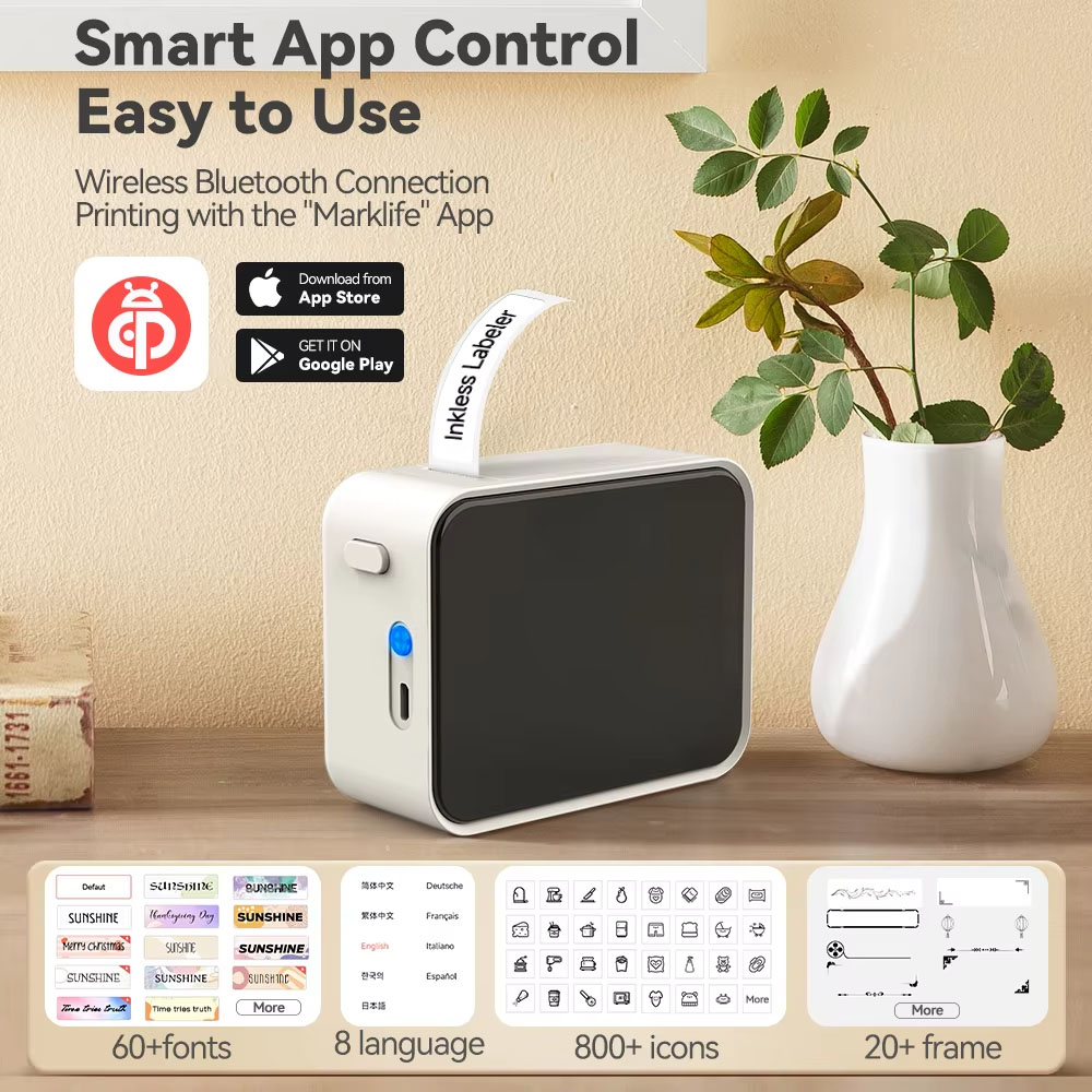 Marklife P15 휴대용 열전사 라벨 프린터 잉크 - Commercial Printing Machine Price 리뷰 및 가격